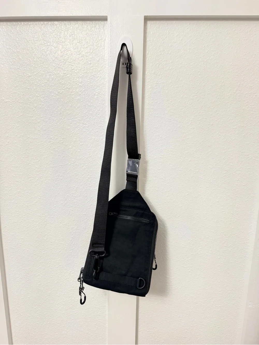 Beis Black Crossbody Sling Bag with Bottle Pocket